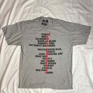 Gray Graphic Hip Hop T-Shirt